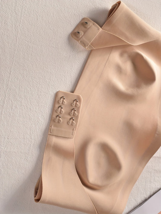 Seidiger Bustier-BH für Damen – elegant, nahtlos, rutschfest, ohne Bügel, Frontverschluss