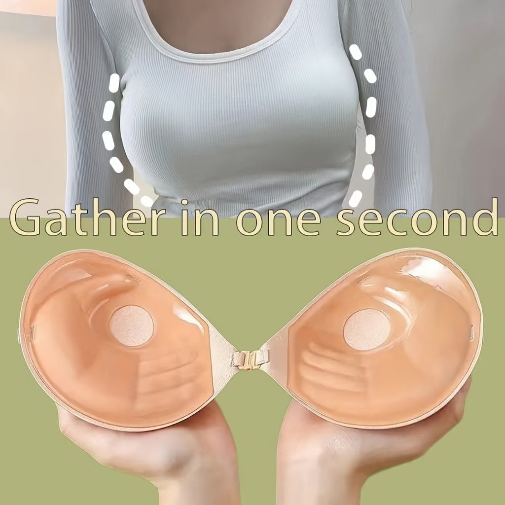 2-Pack Thickened Adhesive Bra Pads: Invisible Push-Up Nipple Covers