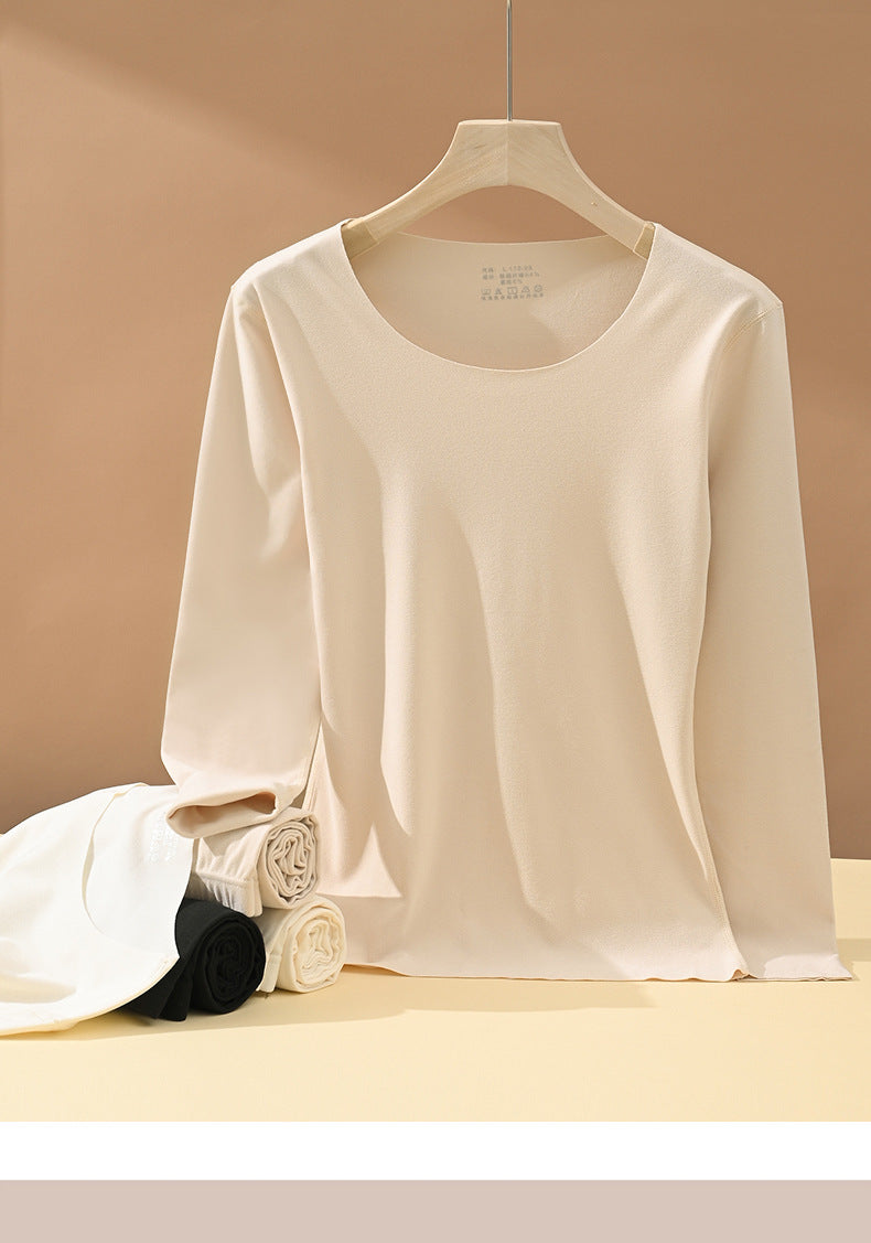 Women's Thermal Underwear Set: Seamless, Lightweight, Comfy Fleece-Lined Base Layer