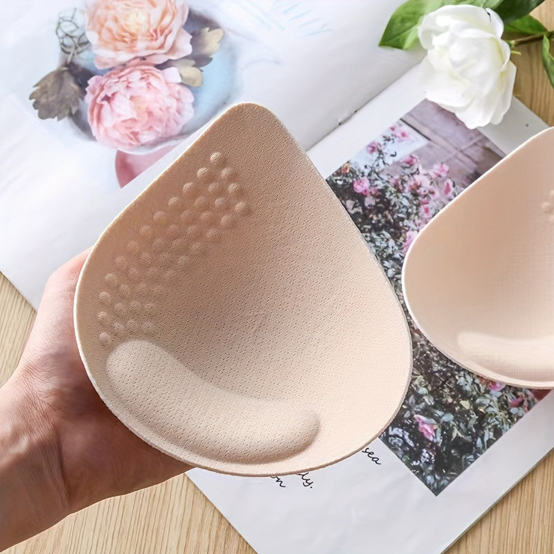 3 pares de protectores mamarios extraíbles de látex suave y supergruesos: protectores para copas grandes y fruncidos.