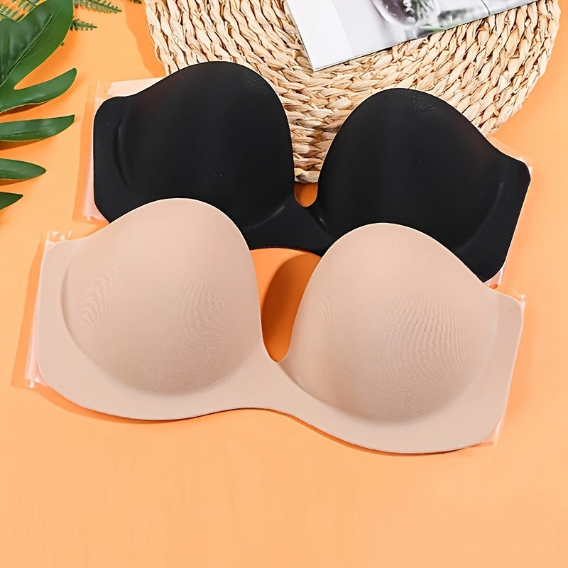 Sticky Push Up Bra: Seamless Strapless, Self-Adhesive & Reusable