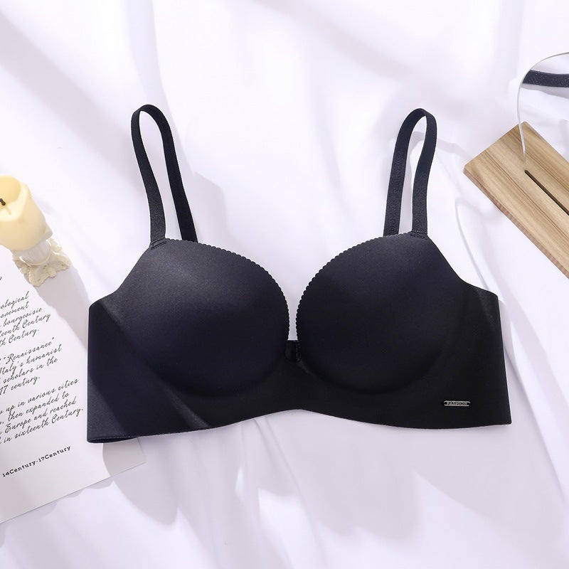 Sujetador push-up sin aros para mujer: copa 3/4, soporte lateral, sin costuras