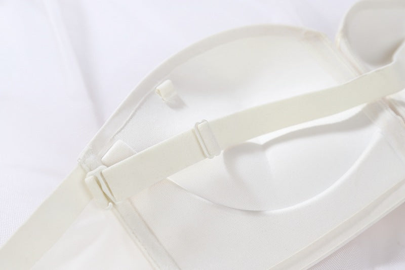 Wireless Push-Up Bra: Half Cup, Adjustable Straps & Side Support