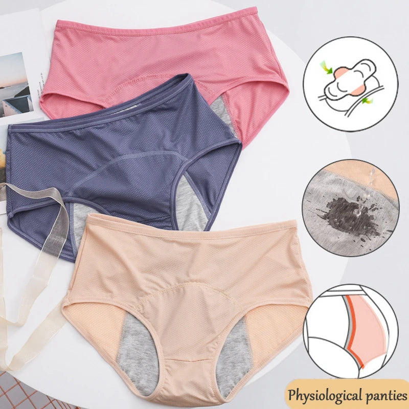 Jerrinut Menstrual Panties Set 3pcs - Leak Proof