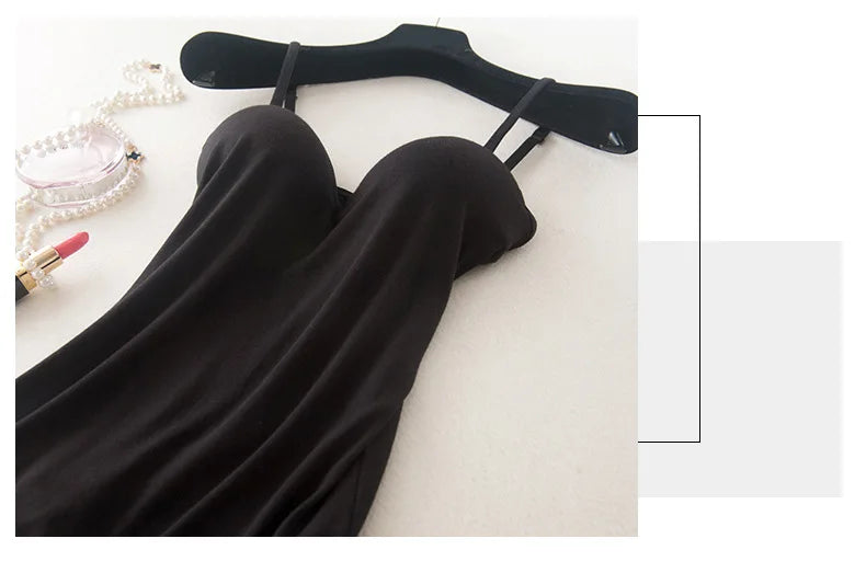 Gepolsterter BH für Damen, Spaghettiträger, V-Ausschnitt, Camisole-Tanktop – Komfort und Stil