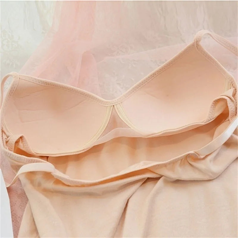 GAOKE Damen Solide Gepolsterter BH Spaghettiträger Camisole Top Weste Weibliches Camisole Mit Integriertem BH 6 Farben