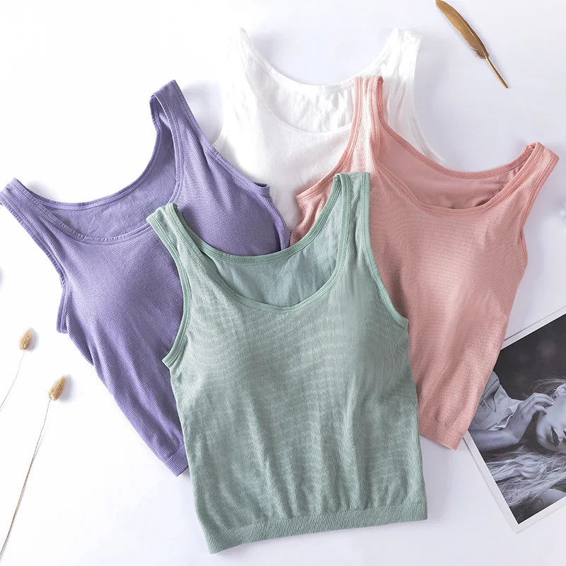 Camisola de punto sexy para mujer - Camisola acolchada para verano
