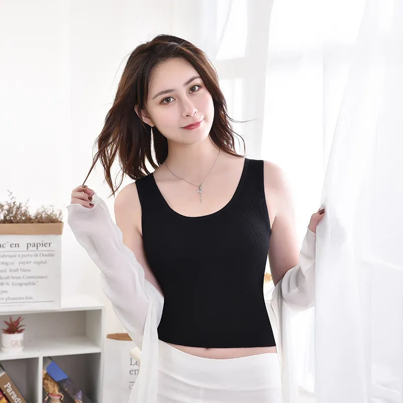 Camisola de punto sexy para mujer - Camisola acolchada para verano