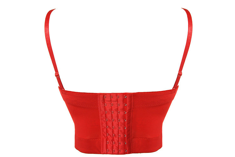 Sexy schwarzer transparenter BH aus Netzstoff, Push-Up-Bralette – Damen-Club-Party-Dessous in Übergröße