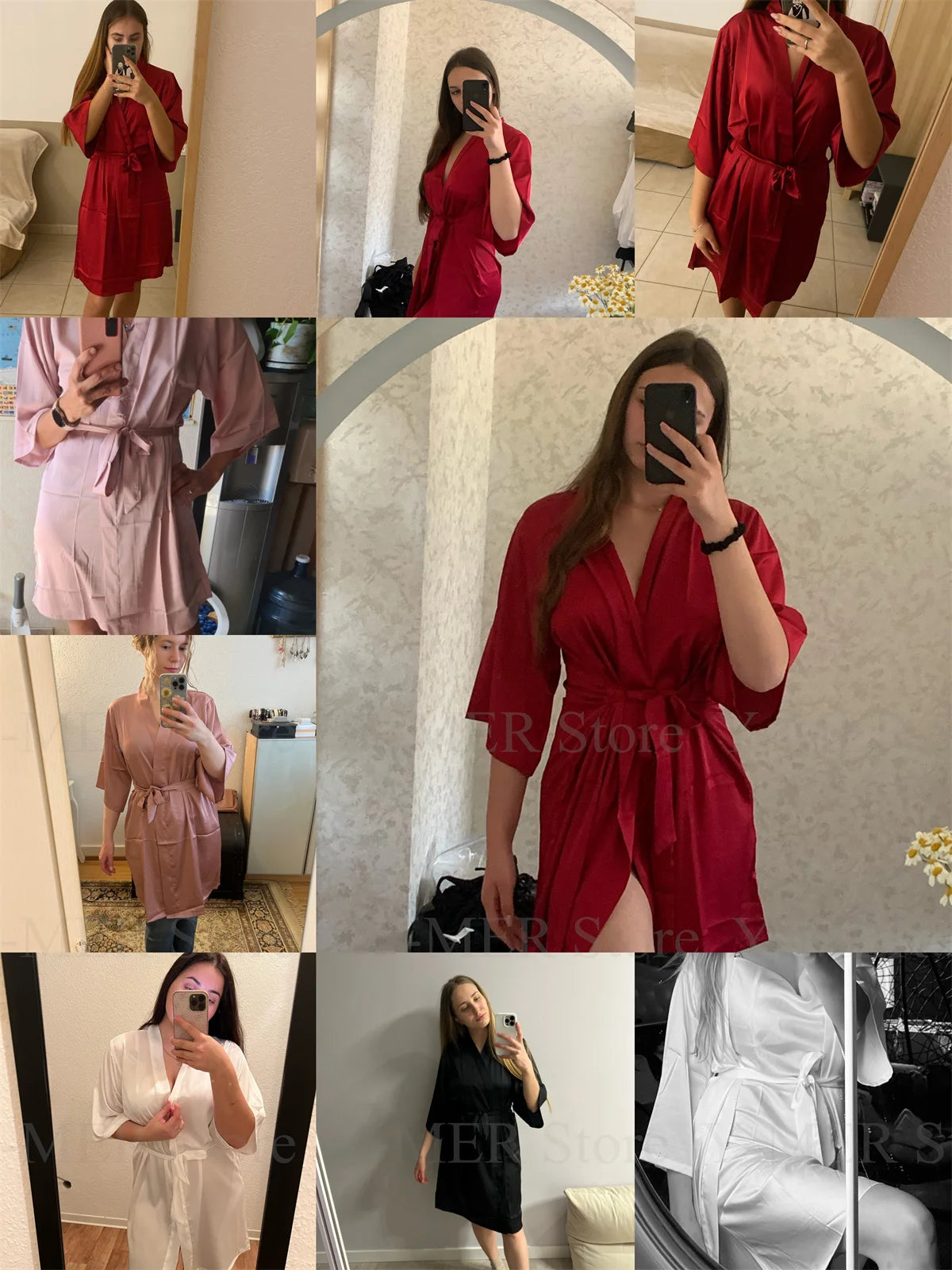 Satin Robe for Women - Intimate Lingerie, Sleepwear, Bridal Gift, Casual Kimono, Bathrobe & Sexy Nightwear