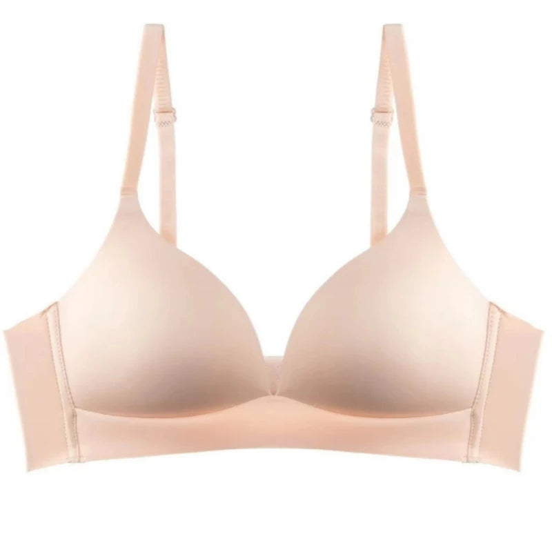 Nahtlose BHs im japanischen Stil ohne Bügel für Damen – Bralette ohne Stahlring, 3/4-Körbchen, glänzende Damenunterwäsche