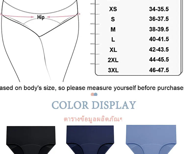FINETOO Leak Proof Menstrual Panties for Women, S - XL, High Waist, Waterproof