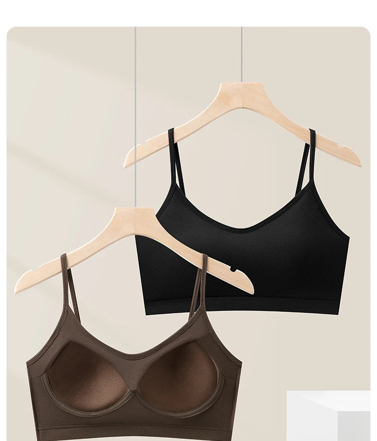 1 nahtloser Sport-BH aus Eisseide – verhindert Durchhängen, kein Stahlring, bequem, große Größe, sexy Bralette