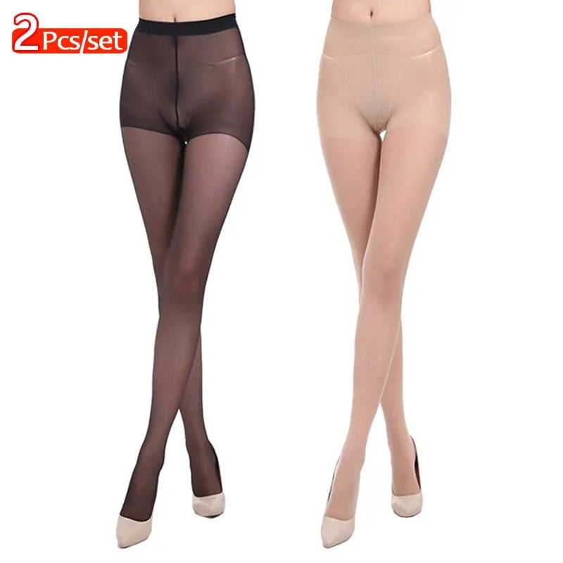 Ultra Thin Silk Stockings for Women - Core Wrapped Silk Pantyhose, T Level Bikini Sexy