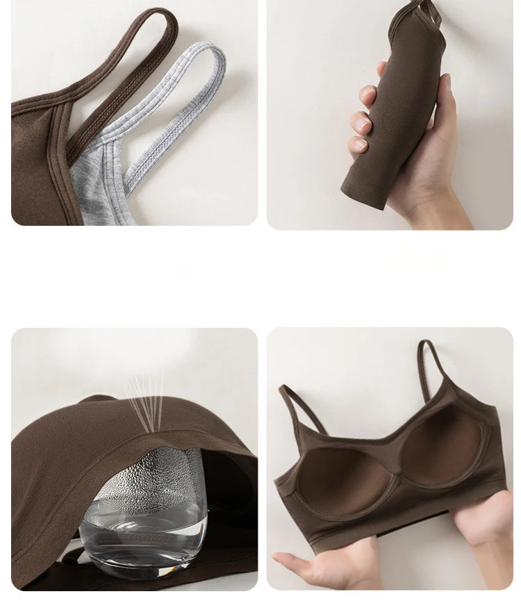1 nahtloser Sport-BH aus Eisseide – verhindert Durchhängen, kein Stahlring, bequem, große Größe, sexy Bralette