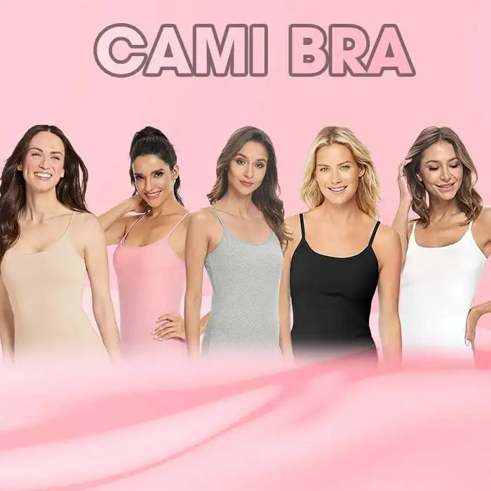 Cami-BH für Damen mit integrierter gepolsterter Weste – rosa Oberteil, ideal für Pyjamas und Homewear