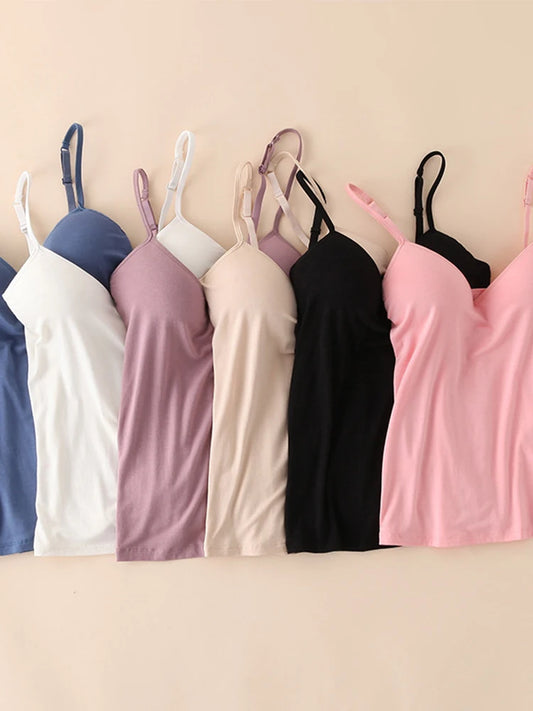 Camiseta sin mangas con tirantes finos y escote en V para mujer: comodidad y estilo