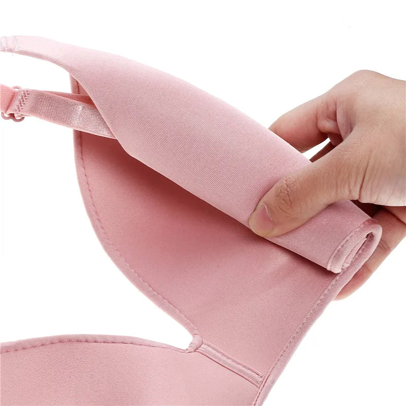 Women's Seamless Push - Up Wireless Bralette - Soft, No Steel Ring, Adjustable Straps