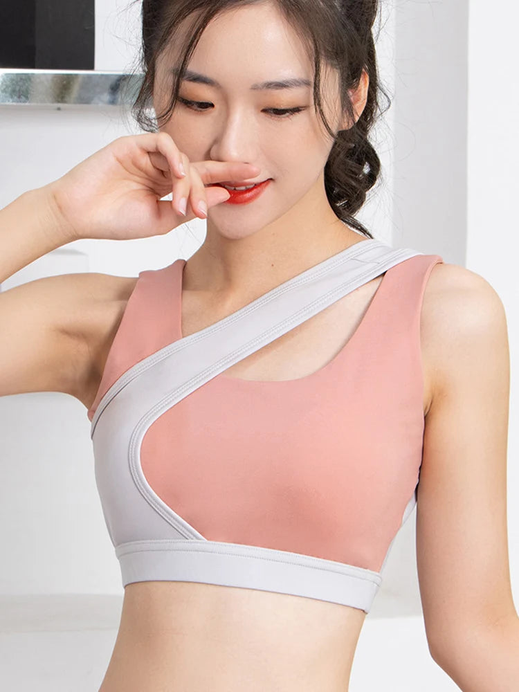 VigoBreviya Damen 2025 Nahtloses Yoga-Top mit Trägern – Solider Cross Hollow-BH für Fitness, Laufen und Training