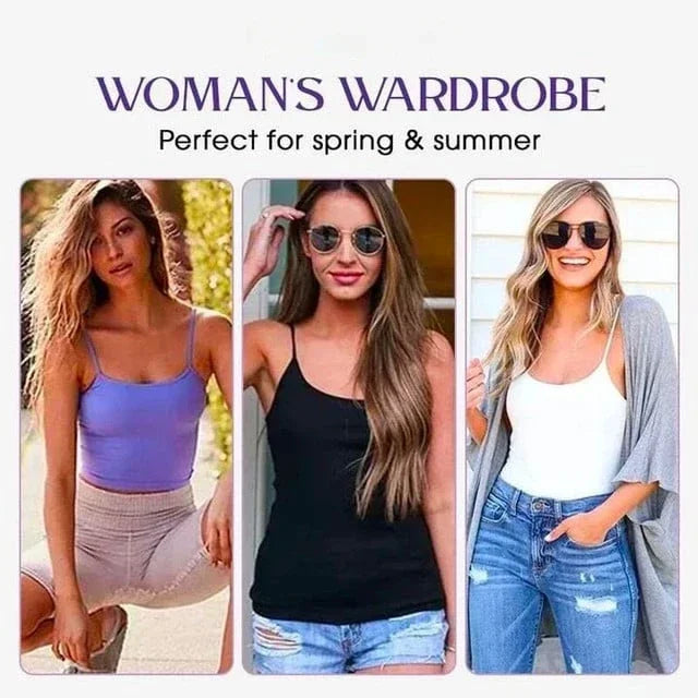 Cami-BH für Damen mit integrierter gepolsterter Weste – rosa Oberteil, ideal für Pyjamas und Homewear