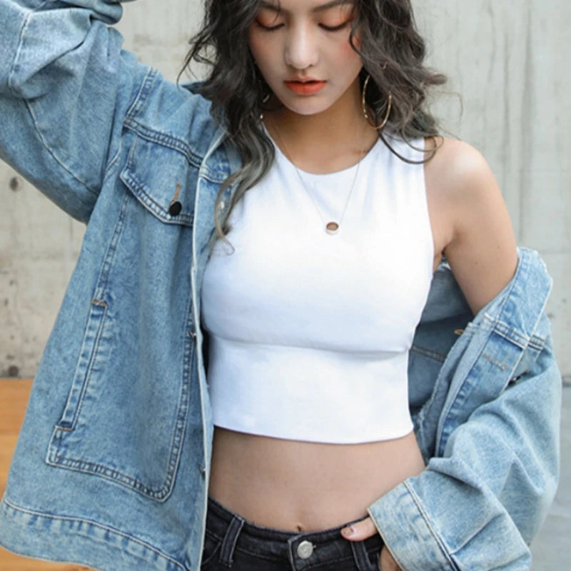 Summer Women's Sexy Seamless Padded Tank Top - Fashion Crop Top & Lingerie