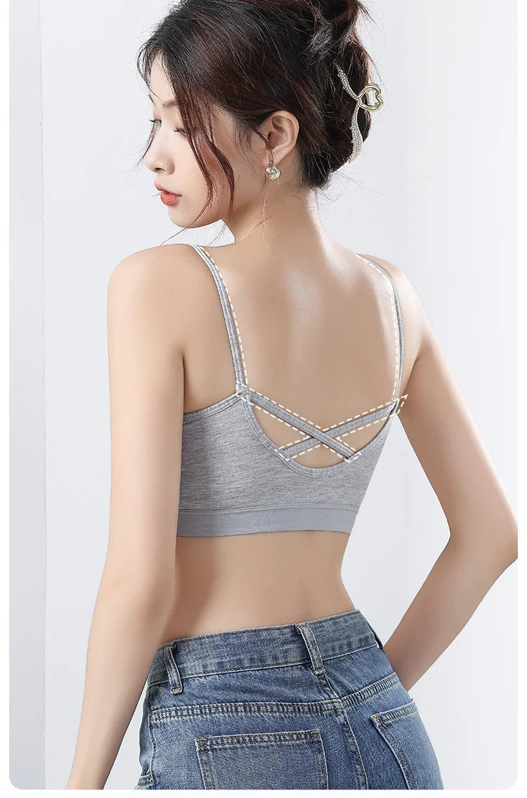 1 nahtloser Sport-BH aus Eisseide – verhindert Durchhängen, kein Stahlring, bequem, große Größe, sexy Bralette
