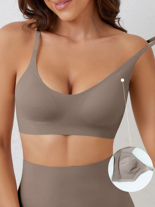Nahtlose Unterwäsche mit weicher Stützfunktion – bequemer, atmungsaktiver BH-Stil ohne Stahlring