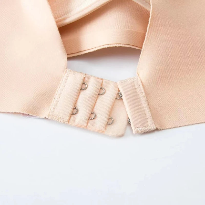 Nahtlose BHs im japanischen Stil ohne Bügel für Damen – Bralette ohne Stahlring, 3/4-Körbchen, glänzende Damenunterwäsche
