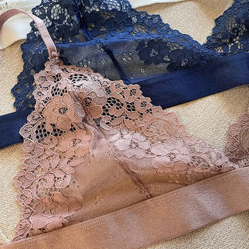 Meet'r Classic Transparent Bra - Sexy Women's Ultra Thin Push Up Wireless Bralette Lingerie