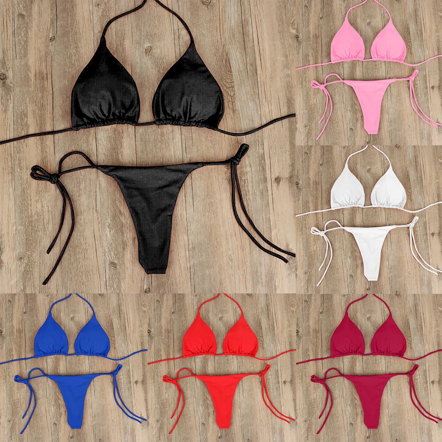 Sexy brasilianisches Bikini-Set für Damen – zweiteilige Bademode, ideal für den Sommerstrand und das Bad