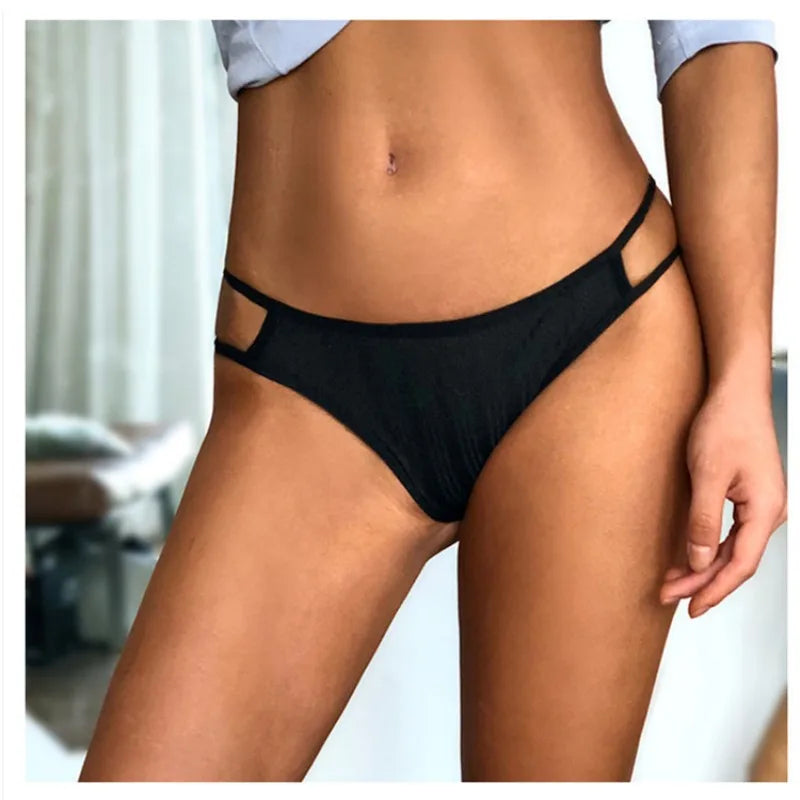 2PCS/Set Cotton Panties Women Panties Female Underwear Intimates Hollow Sexy Lingerie Briefs Breathable Pantys M-XL