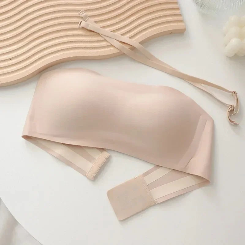 Sexy nahtloser Tube-Top-BH – unsichtbarer trägerloser Push-up-BH, bügellose Damenunterwäsche