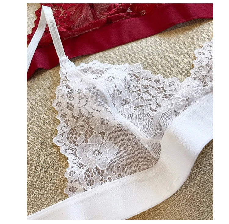Meet'r Classic Transparent Bra - Sexy Women's Ultra Thin Push Up Wireless Bralette Lingerie
