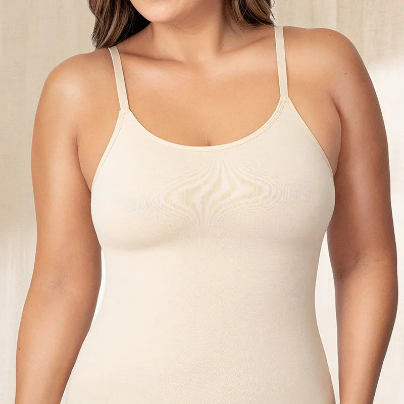 Seamless Shapewear Camisole for Women - Scoop Neck, Waist & Tummy Control, Bodyshaper Compression Top