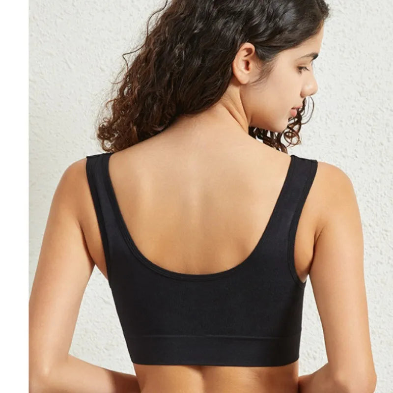 Women's Seamless Push-Up Sports Bra - Breathable, Unwired, No Pads, Sizes M - 5XL