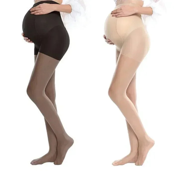 Summer Women's Pregnant Maternity Pantyhose - High Elastic Thin Socks for Legs