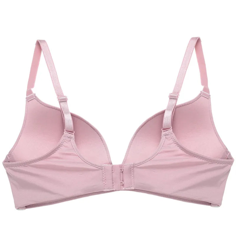 Women's Seamless Push - Up Wireless Bralette - Soft, No Steel Ring, Adjustable Straps
