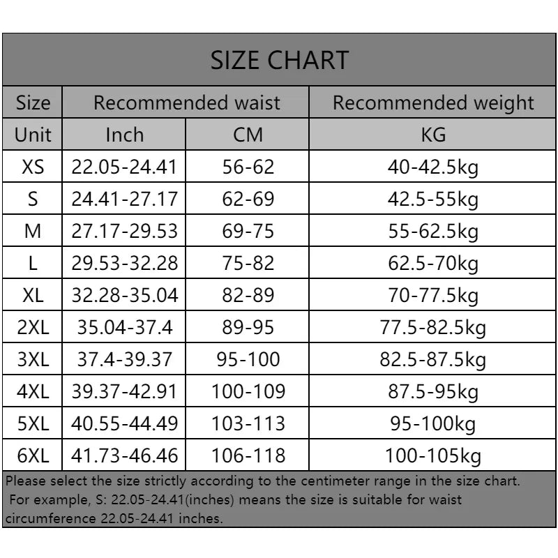 Women and Men XS - 6XL Slimming Body Shaper Waist Trainer Belt Corset for Abdomen Tummy Control