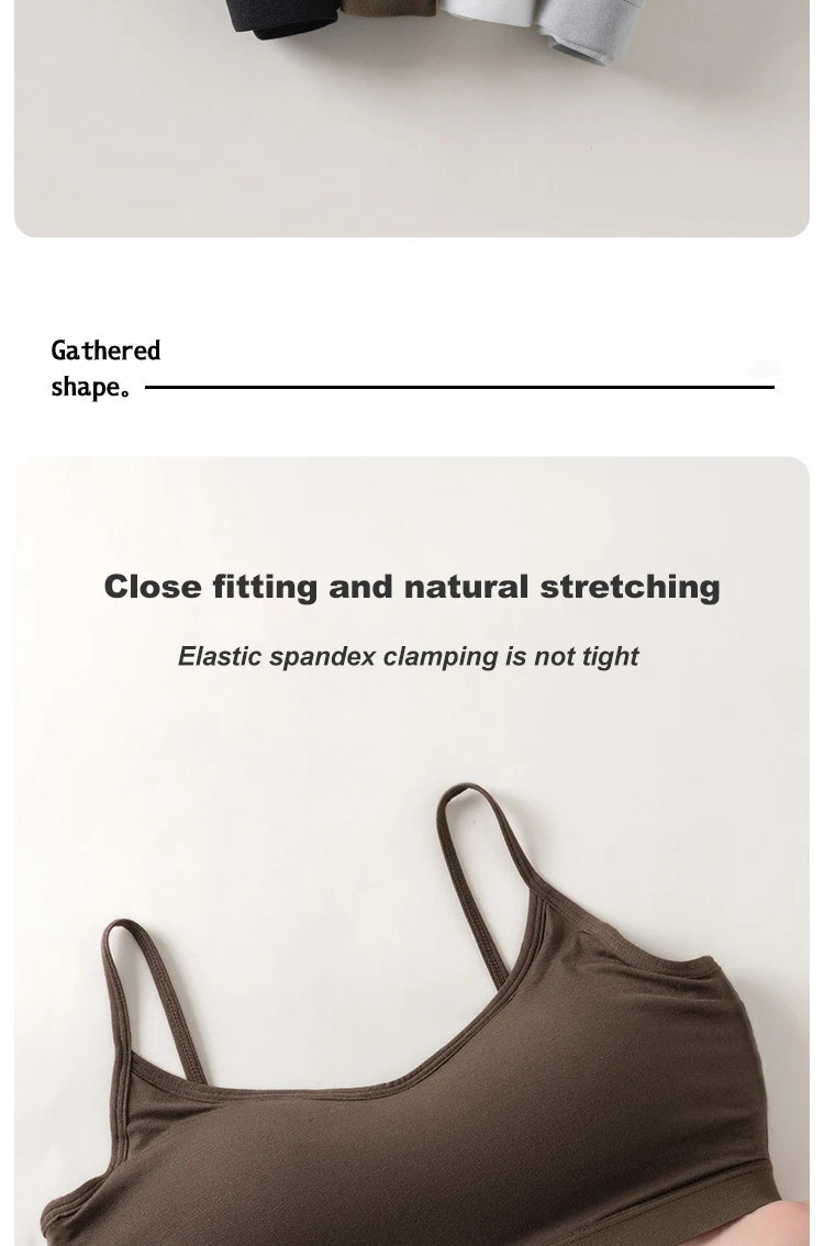 1 nahtloser Sport-BH aus Eisseide – verhindert Durchhängen, kein Stahlring, bequem, große Größe, sexy Bralette