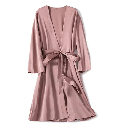 Bata de satén para mujer: lencería íntima, ropa de dormir, regalo de novia, kimono informal, bata de baño y ropa de dormir sexy.