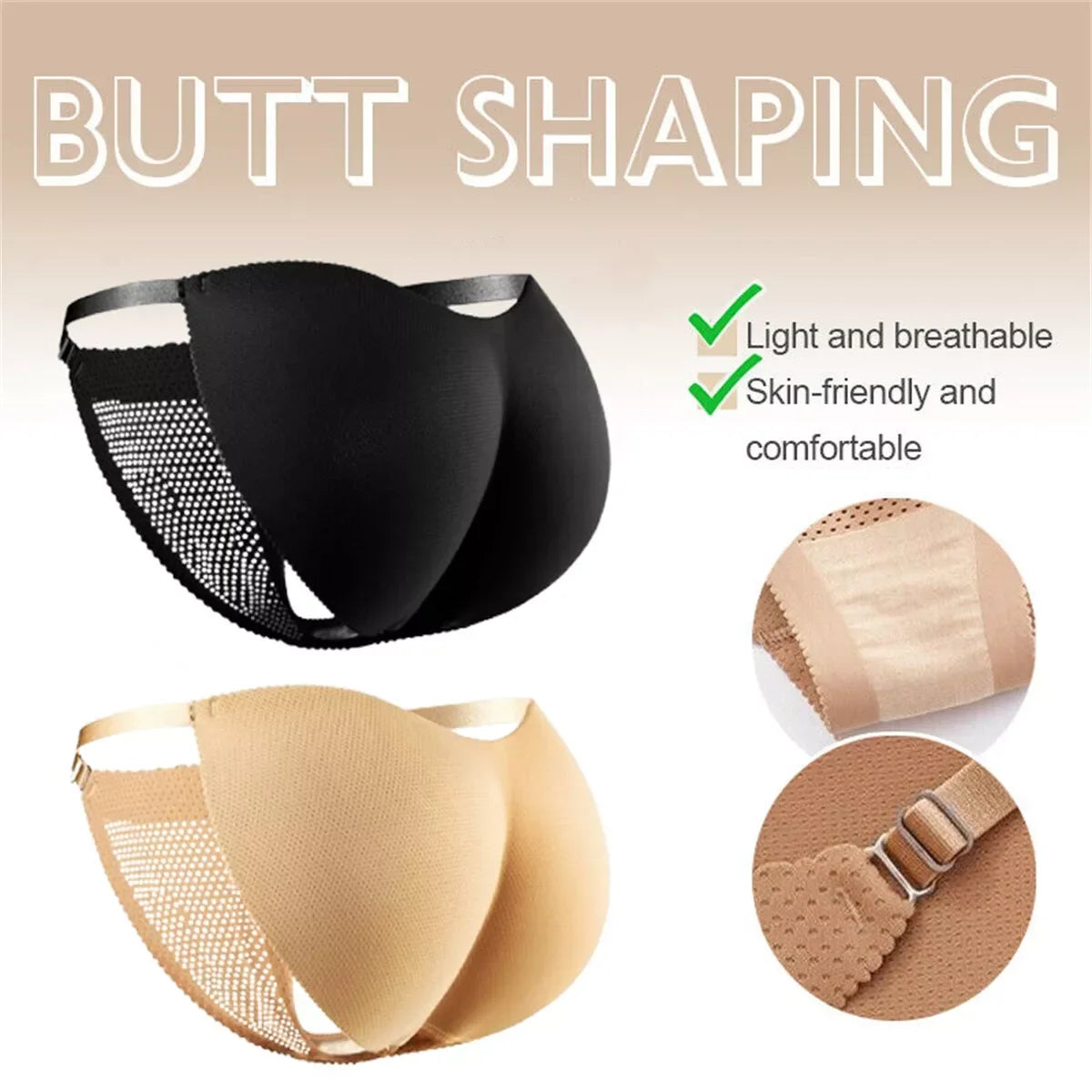 Bragas acolchadas y sin costuras para realzar los glúteos - Ropa interior y moldeadora para realzar la cadera