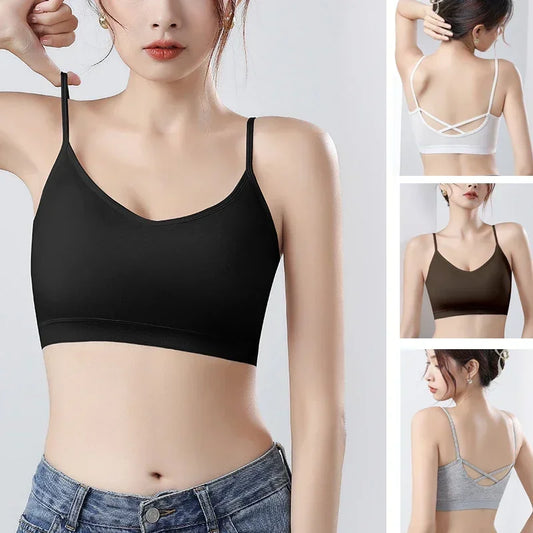 1 nahtloser Sport-BH aus Eisseide – verhindert Durchhängen, kein Stahlring, bequem, große Größe, sexy Bralette