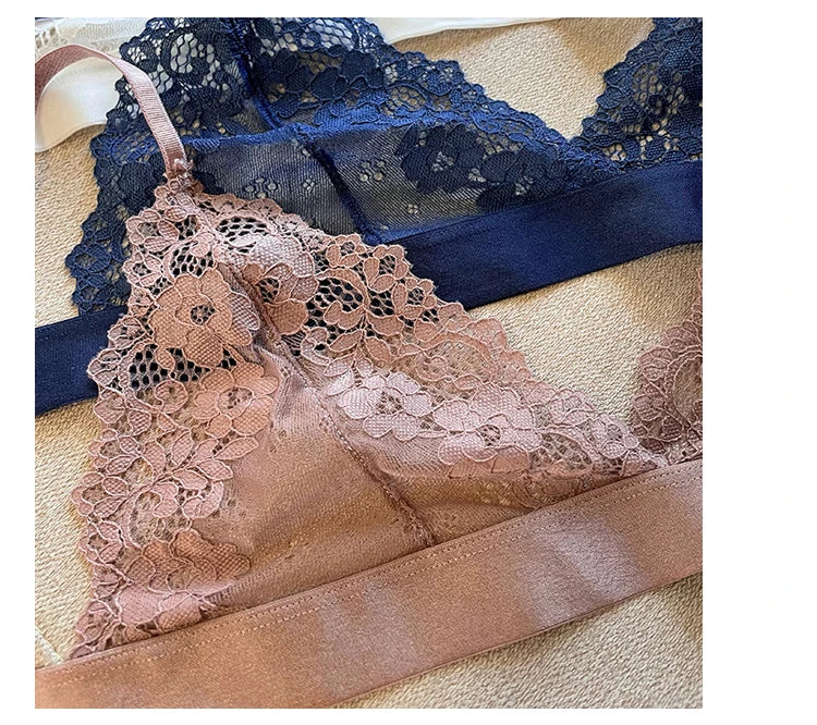 Meet'r Classic Transparent Bra - Sexy Women's Ultra Thin Push Up Wireless Bralette Lingerie