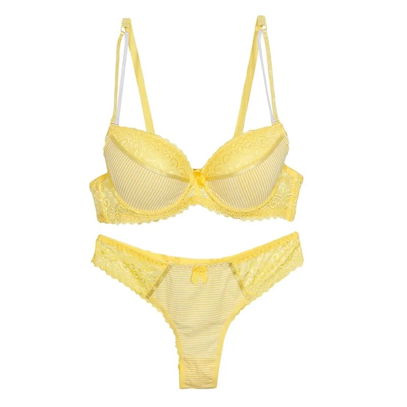 New Sexy Fashion Panties & Bra Sets - Push Up French Lace Underwear for BCDE Cup Women