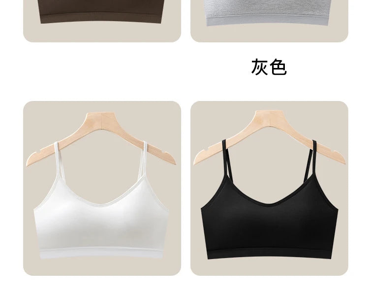 1 nahtloser Sport-BH aus Eisseide – verhindert Durchhängen, kein Stahlring, bequem, große Größe, sexy Bralette