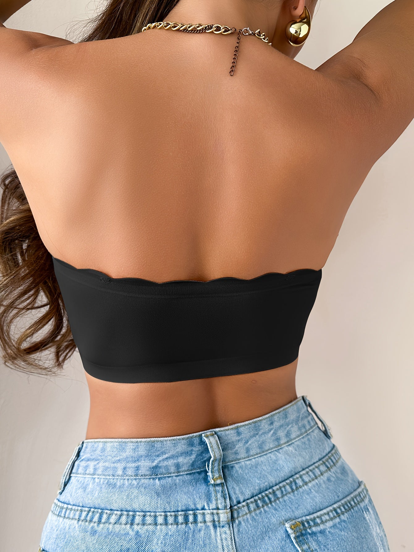 Women's Sexy Comfy Push-Up Bandeau Bra - Wireless, Seamless, Breathable for Everyday Wear