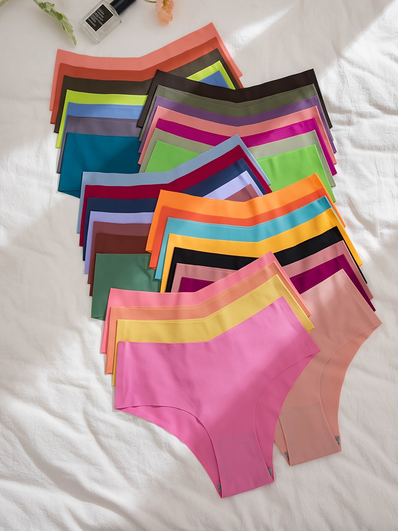33 braguitas sin costuras, sencillas, cómodas, transpirables y elásticas. Lencería y ropa interior femenina.