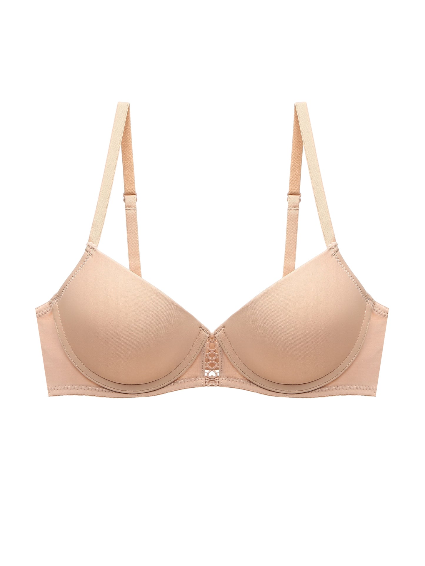 3pcs Hollow Out T-Shirt Bras - Comfy, Breathable Push Up Bras for Women's Lingerie & Underwear