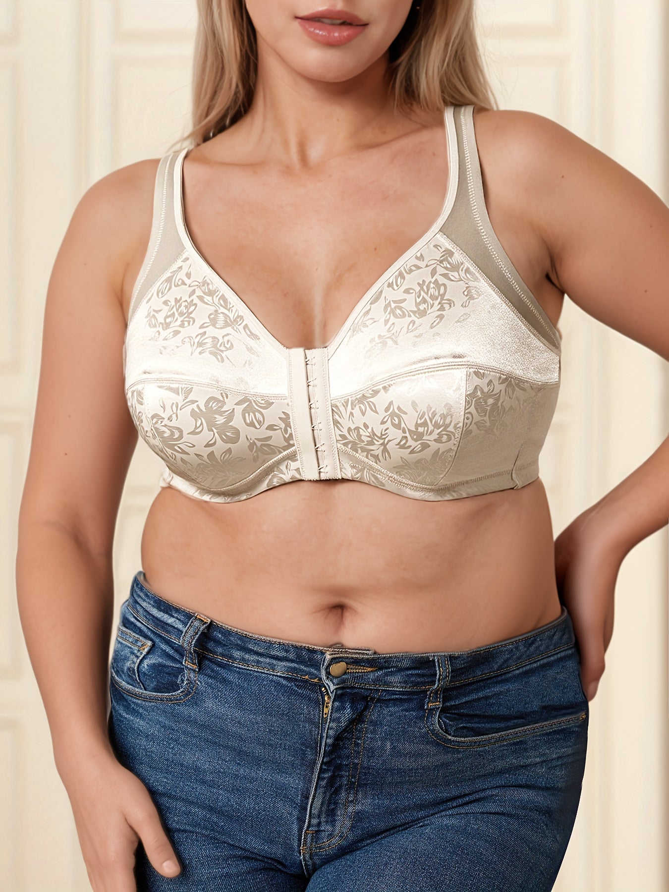 Plus Size Nursing Bra: Front Closure, Seamless, Wire-Free Support