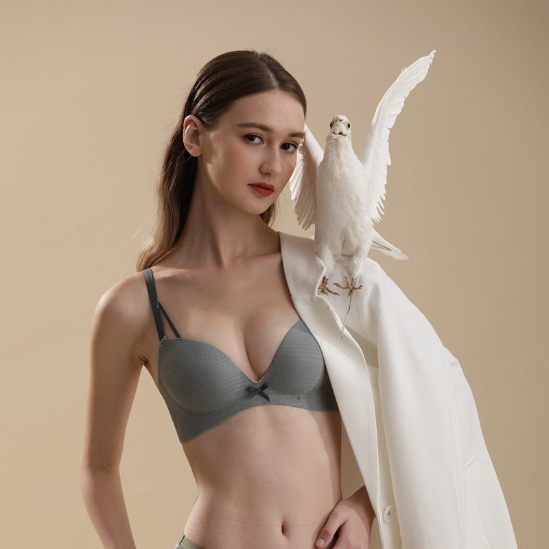 Wireless Push-Up Bra for Small Bust: Seamless, Padded with Thick Straps